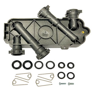 Plaque connexion échangeur<br>d’origine ELM LEBLANC<br><b>Réf constructeur :</b> 87160118190