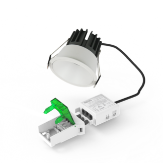 Spot rond encastrable blanc<br>5/8W - 4CCT - 38° - Dimmable - IP44